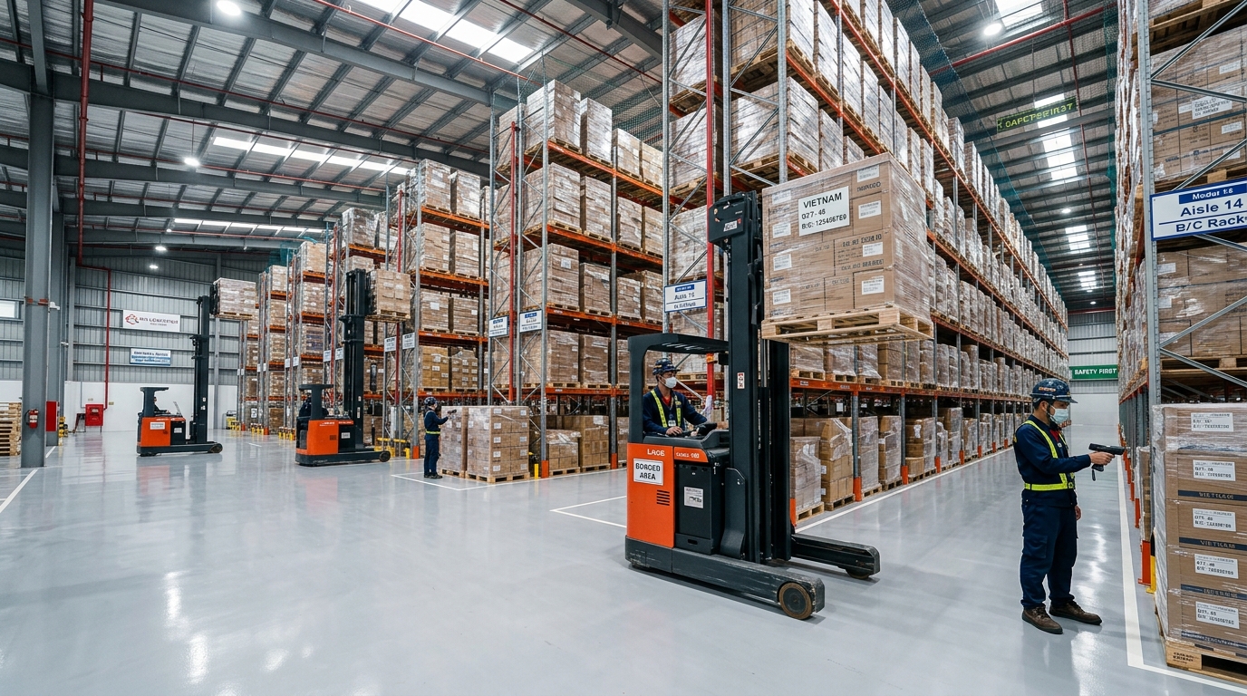 Bonded and contract logistics high-bay warehouse facility